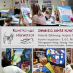 Startseite 5 ZWANZIG JAHRE KUNSTSCHULE HÖCHSTADT Ausstellungsdauer: 2.-20. März 2026, Eintritt kostenlos Öffnungszeiten: Freitag / Samstag / Sonntag 15-19 Uhr und nach Vereinbarung Heizhaus Fortuna Kulturfabrik, Bahnhofstraße 9, 91315 Höchstadt a.d. Aisch