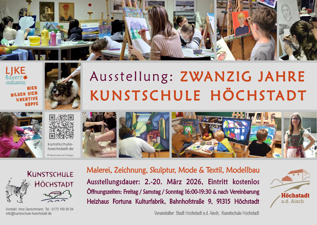 Startseite 1 Ausstellung "Zwanzig Jahre Kunstschule Höchstadt"